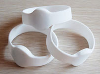 white RFID wristband